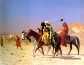Jean Léon Gérôme œuvres - Arabes traversant le désert grec oriental arabisme Jean Léon Gérôme